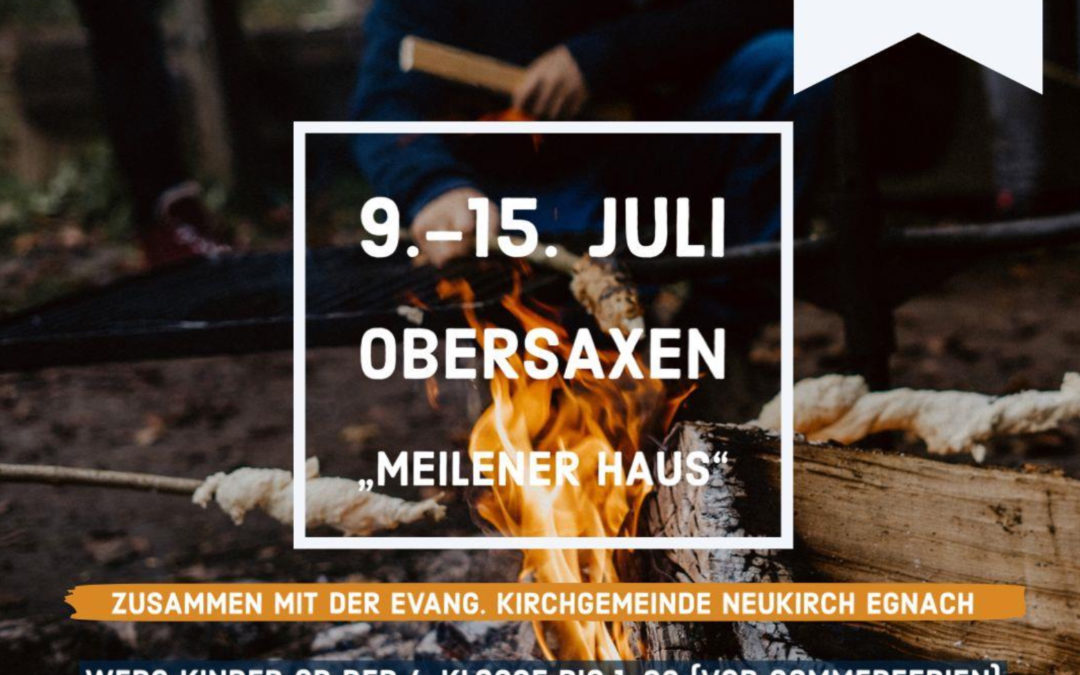 Sommerlager in Obersaxen